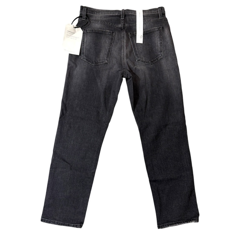 Current Elliott The Vintage Cropped Jeans 29 Black Distressed High Rise - Picture 2 of 15